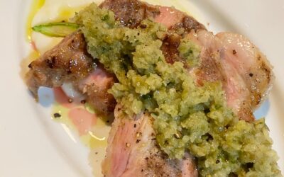 豚肩ロースのグリル️サルサベルデのソース